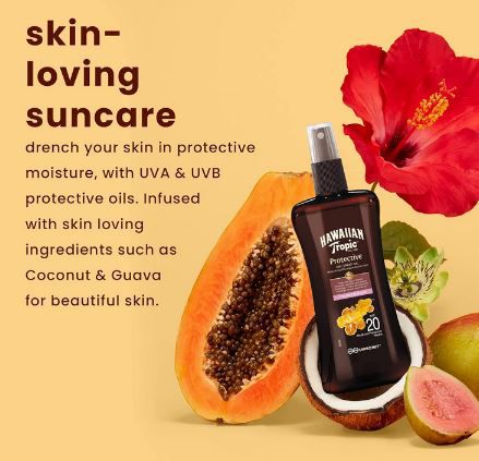 Hawaiian Tropic Protective Dry Spray Oil, LSF 20, 200ml ab 3,40€ (statt 7€)