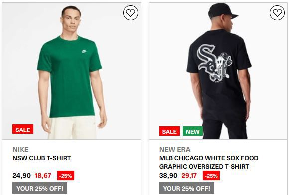 Kickz: 25% Rabatt auf T Shirts   Ab 49€ Versandkostenfrei bestellen