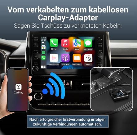 Ottocast U2AIR Pro Wireless CarPlay Adapter für 61,99€ (statt 90€)