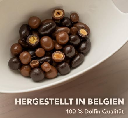 Dolfin Premium Vollmilch Haselnüsse aus Belgien, 115g für 3,98€ (statt 8€)