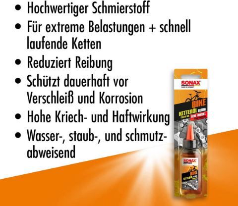 Sonax Bike Kettenöl ultra, 50ml für 5,69€ (statt 9€)