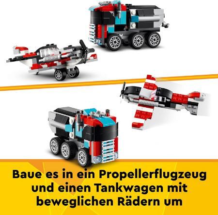 LEGO 31146 Creator 3in1 Tieflader mit Hubschrauber für 13,99€ (statt 16€)