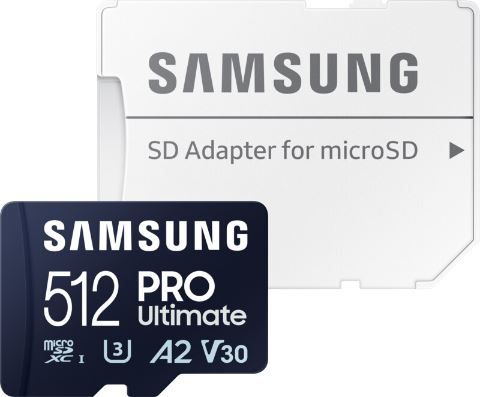 Samsung PRO Ultimate microSD Karte + Adapter, 512 GB für 48,99€ (statt 56€)
