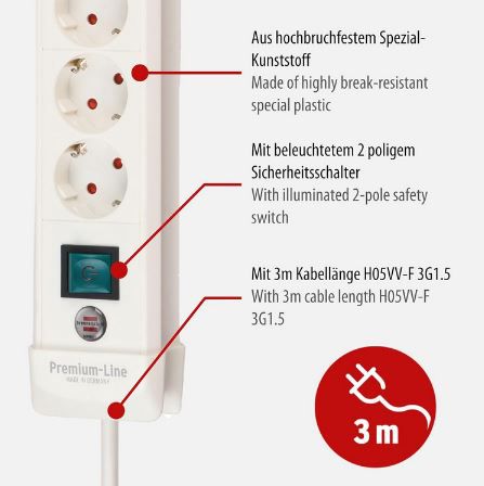 Brennenstuhl Premium Line 8 Fach Steckdosenleiste für 13,49€ (statt 18€)