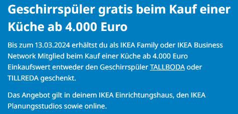 IKEA: Gratis Geschirrspüler beim Kauf einer Küche ab 4.000€