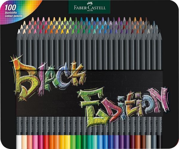 Faber Castell 116490 Buntstifte Black Edition, 100er für 43,69€ (statt 55€)