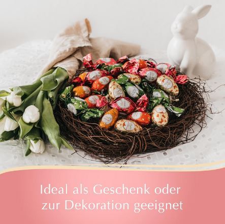 Lindt Blätterkrokant Eier mit Gianduja Haselnuss Milch Schokolade, 170g für 6,99€ (statt 10€)