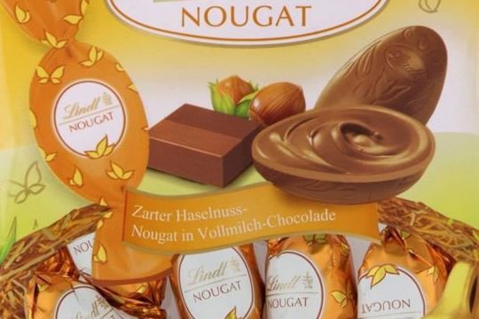 3 x 90g Lindt Schokolade Nougat Eier für 8,69€ (statt 11€)