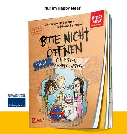 Neues Spendenbuch bei McDonalds: Bitte nicht öffnen   Sonst....