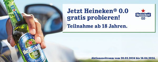 Heineken® 0.0 kostenlos ausprobieren