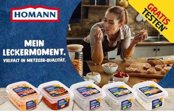 Verlängerung! Homann Metzger Salat gratis ausprobieren