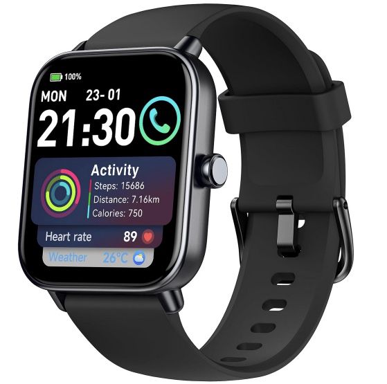 IDW19 Smartwatch mit 110 Sportmodi, Herzfrequenz & SpO2 für 19,99€ (statt 40€)