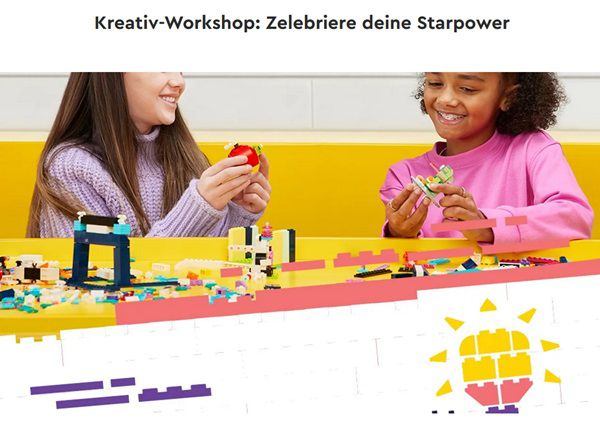 Gratis: Kreativ Workshop im LEGO® Stores am 20. und 27.04.