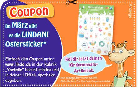 Linda Apotheken: LINDANI Ostersticker GRATIS