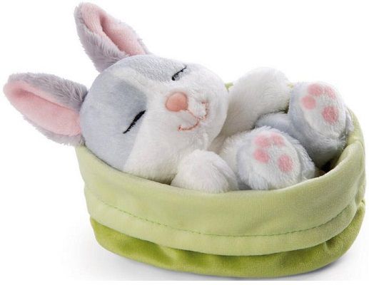 Nici Kuscheltier Sleeping Pets Hase im Körbchen für 10€ (statt 20€)