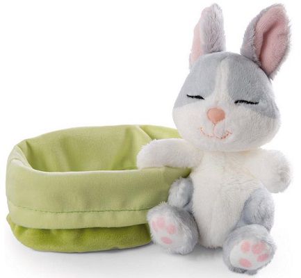 Nici Kuscheltier Sleeping Pets Hase im Körbchen für 10€ (statt 20€)