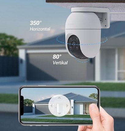 EZVIZ 5MP Pan&Tilt WLAN Kamera mit Personenerkennung für 64,99€ (statt 80€)