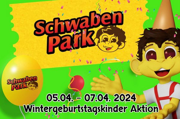 Freier Eintritt vom 5. bis 7.4.2024 für Wintergeburtstagskinder in den Schwaben Park