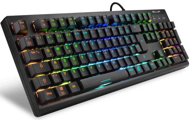 Sharkoon Skiller SGK30 Gaming Tastatur blue Keys für 34,99€ (statt 46€)