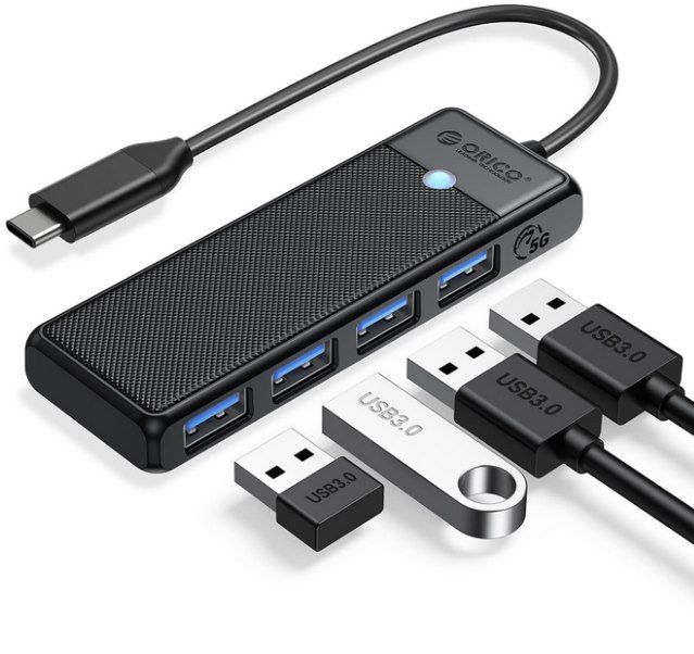 ORICO USB-C Hub mit 4 USB 3.0 Ports für 5,59€ (statt 9€)