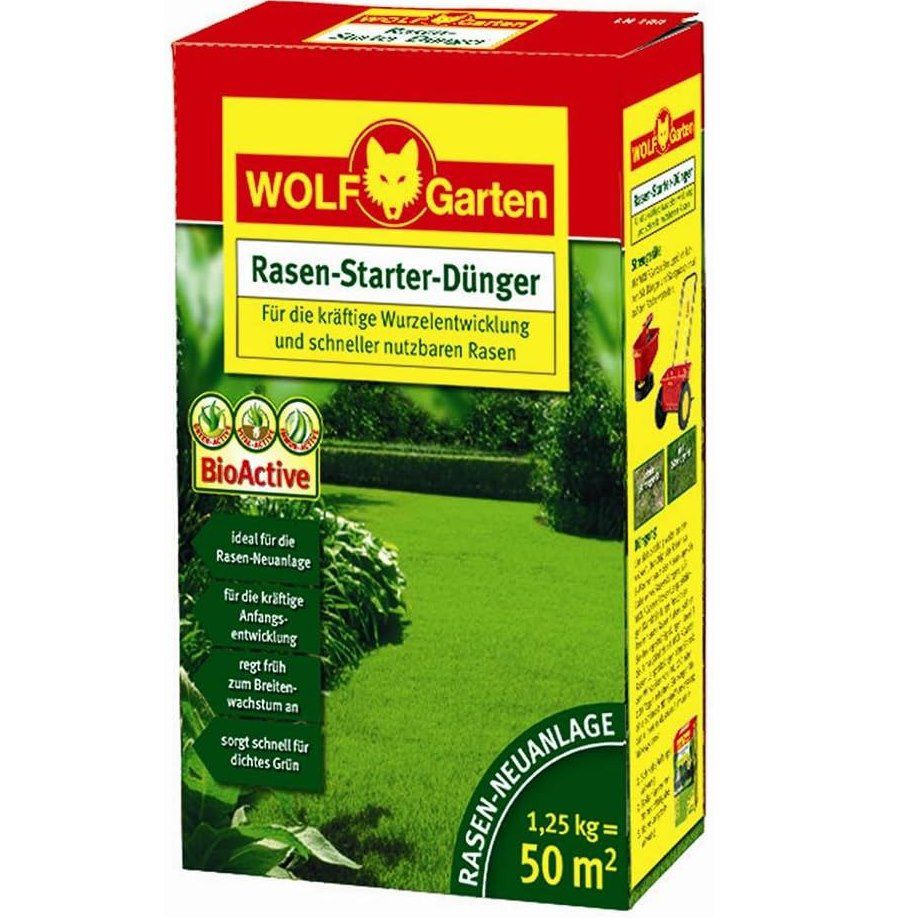 WOLF Garten Rasen Starter Dünger LH 50 für ca 50m² für 8€ (statt 13€)