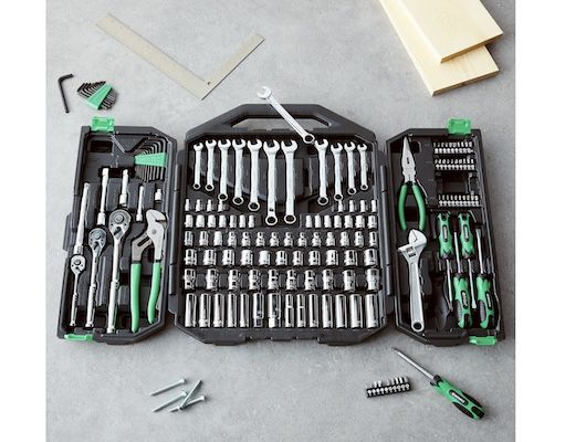 🛠️ Denali 170 tlg. Werkzeug  und Steckschlüssel Set für 78,74€ (statt 107€)