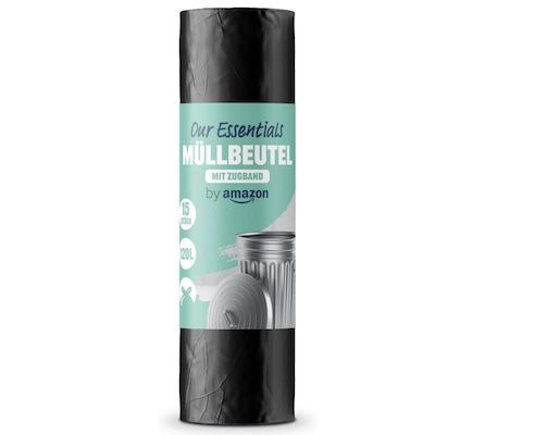 15x 120L by Amazon Müllbeutel für 2,74€