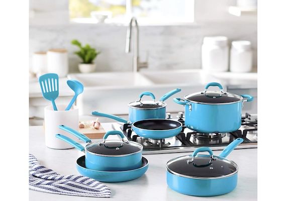 Amazon Basics – 12 tlg. Kochgeschirr Set ab 101,56€ (statt 150€)