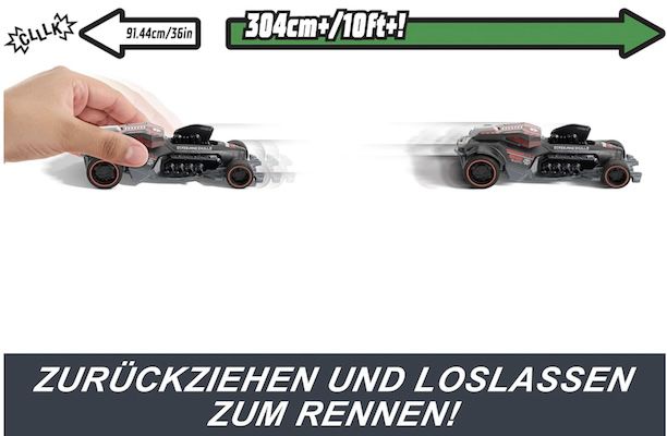 Hot Wheels Pull Back Speeders Spielzeugauto für 5,99€ (statt 11€)