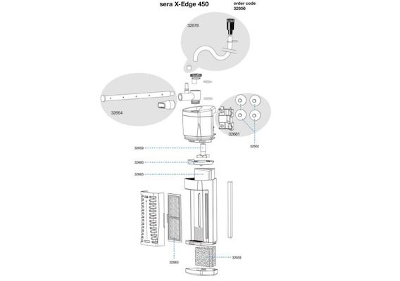 sera X Edge 450 Eck  & Innenfilter für 19,99€ (statt 25€)