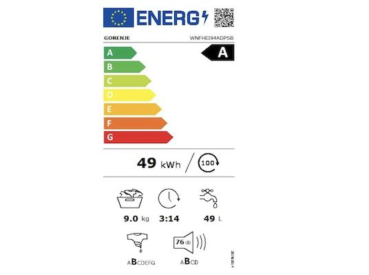 Gorenje 9kg Waschmaschine mit 1400 U/min für 466,65€ (statt 530€)
