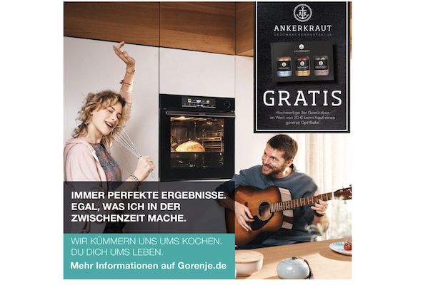 Gorenje OptiBake Advanced Einbau Backofen für 499€ (statt 588€)