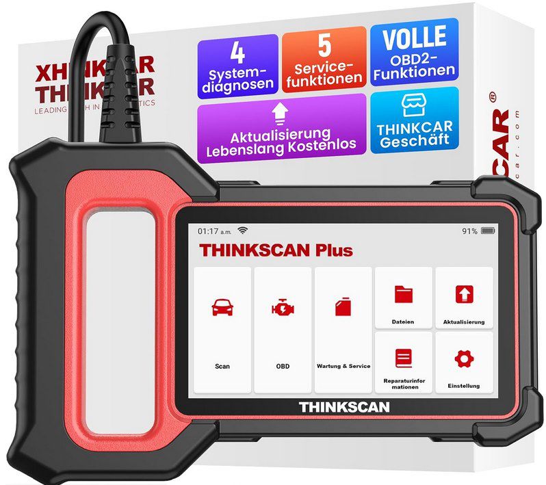 ThinkScan Plus S6 OBD2 Diagnosegerät mit 4 System-/ 5 Servicefunktionen für 74,99€ (statt 132€)