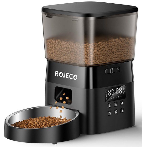 ROJECO Futterautomat (2L) für Katzen für 22,99€ (statt 46€)