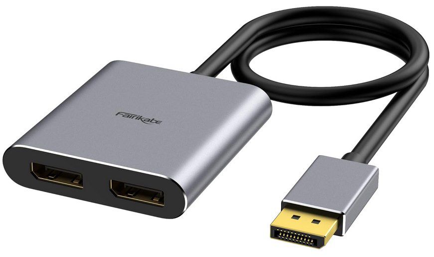 DisplayPort zu Dual DisplayPort Adapter für zwei 4k60Hz Monitore für 21,29€ (statt 40€)