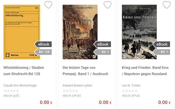 Weltbild: gratis eBooks zum downloaden