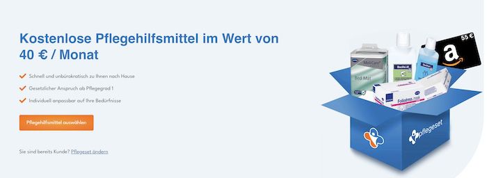 🤩 GRATIS Pflegehilfsmittel im Wert von 40€ + 55€ Amazon Gutschein GESCHENKT