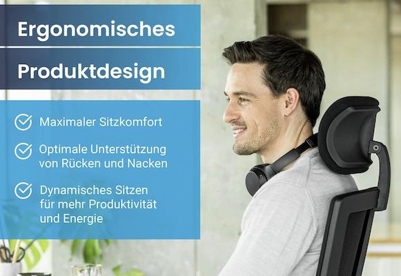 Ergotopia NextBack ergonomischer Bürostuhl mit Lordosenstütze für 359€ (statt 449€)