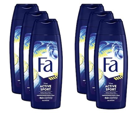 6x 250 ml Fa Men Active Sport Duschgel für 5,28€
