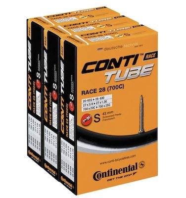 3x Continental Race 28 (700C) S 42mm Fahrradschlauch für 5,73€ (statt 9€)