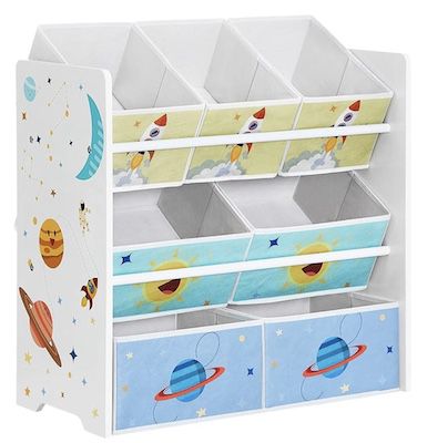 Songmics Kinderzimmer Regal mit 7 Aufbewahrungsboxen für 26,59€ (statt 40€)