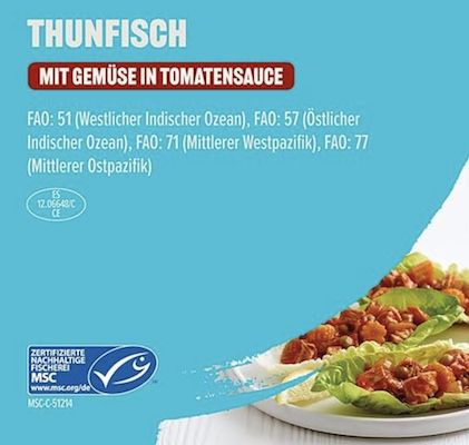 🐟 Thunfischstücke mit Gemüse in Tomatensauce für 1€