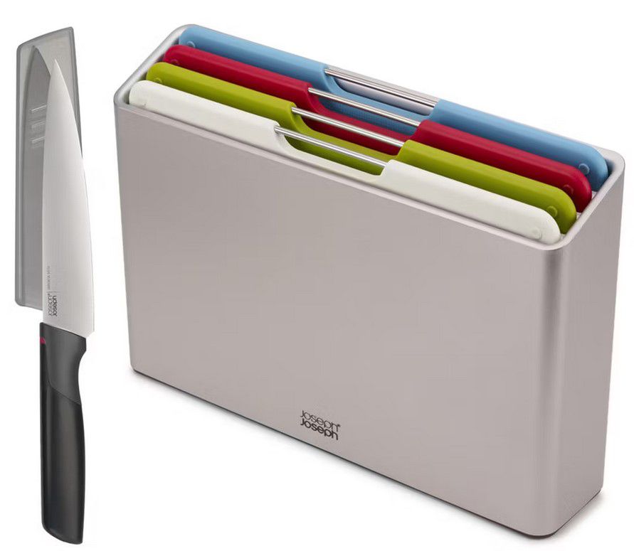Joseph Joseph Folio Schneidebrett Set + Kochmesser für 35,90€ (statt 67€)