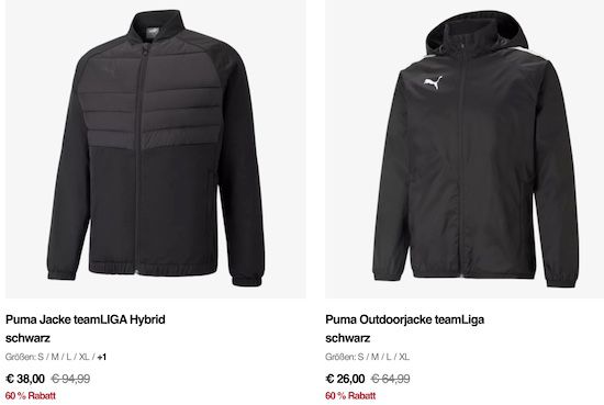 Puma Restposten Sale mind. 60% reduziert + keine VSK