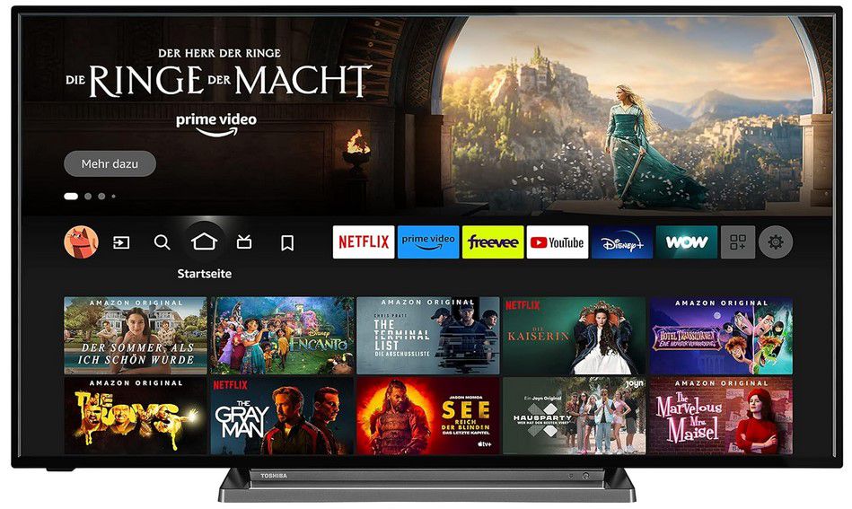 Toshiba 65UF3D63DA 65 Zoll UHD Fire TV für 499,99€ (statt 548€)