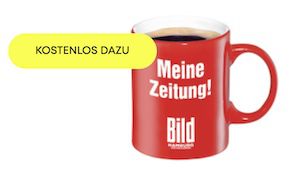 BILD Zeitung 12 Tage GRATIS lesen + GRATIS Kaffeebecher