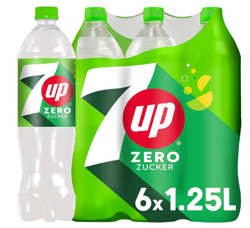 7UP Zero 6 Flaschen 1,25l für nur 5,44€ (statt 12€) mit Pfand