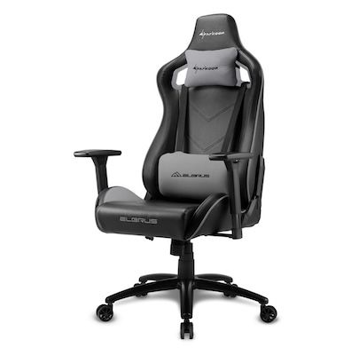 Sharkoon Elbrus 2 Gaming Stuhl in Schwarz/Grau für 129,90€ (statt 226€)