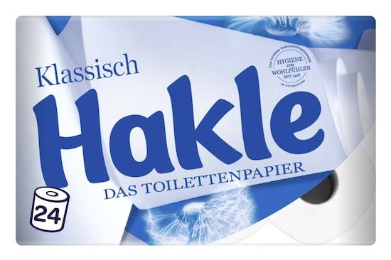 🧻 24er Pack Hakle Toilettenpapier Klassisch, 150 Blatt, 3-Lagig für 10,73€ (statt 17€) 🧻 24er Pack Hakle Toilettenpapier Klassisch, 150 Blatt, 3 Lagig für 10,73€ (statt 17€)
