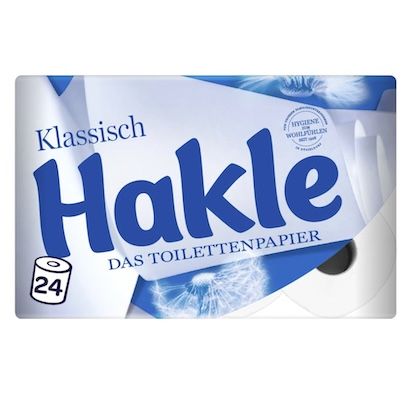 🧻 24er Pack Hakle Toilettenpapier Klassisch, 150 Blatt, 3-Lagig für 10,73€ (statt 17€)